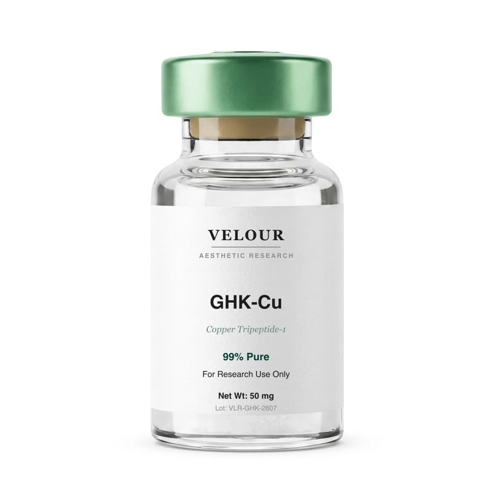 VELOUR — a GHK-Cu research vial white-labeled and dropshipped by PureTide Sciences