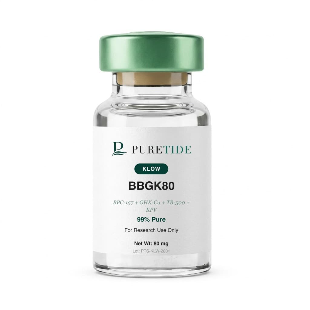 BBGK80 (Klow) vial with the PureTide house label